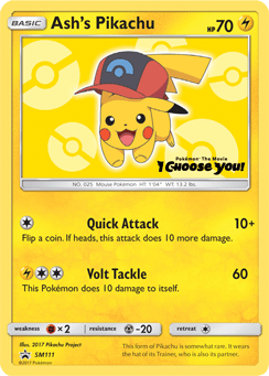 Ash's Pikachu (SM111) [Sun & Moon: Black Star Promos] 