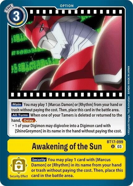 Awakening of the Sun (BT17-099 U) 