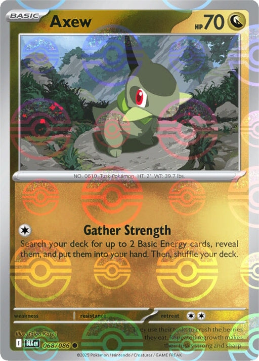 Axew (068/086) (Poke Ball Pattern) [Scarlet & Violet: Black Bolt] 