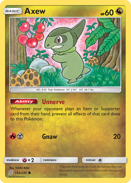 Axew (154/236) [Sun & Moon: Unified Minds] 