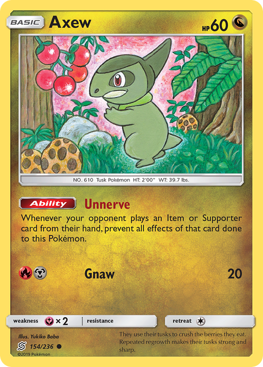 Axew (154/236) [Sun & Moon: Unified Minds] 