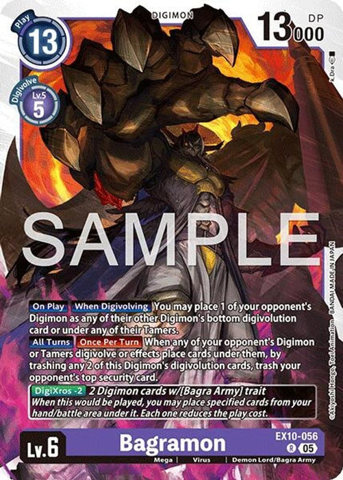 Bagramon (#EX10-056 R) (Sinister Order) Near Mint Foil 