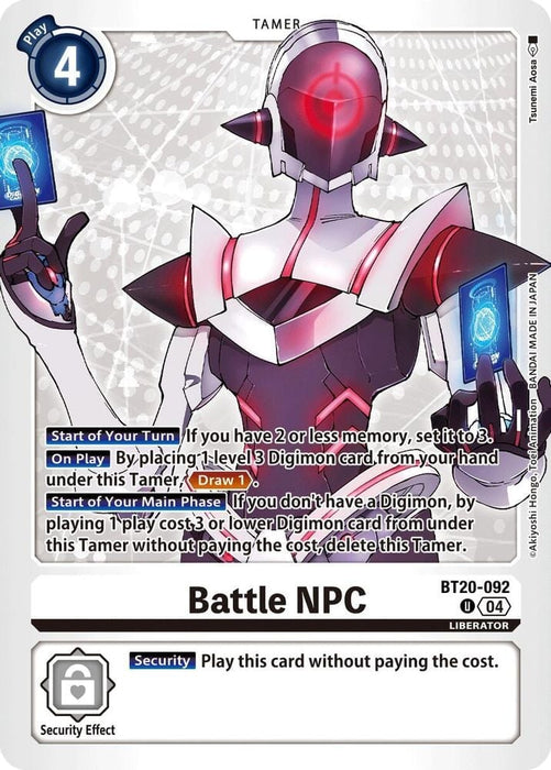 Battle NPC (#BT20-092 U) (Release Special Booster 2.5) Near Mint 