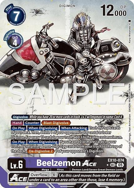 Beelzemon ACE (Alternate Art) (EX10-074 SEC) 