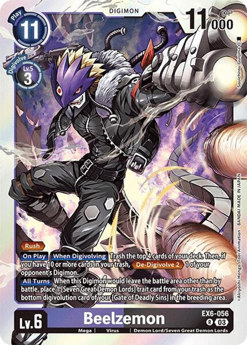 Beelzemon (#EX6-056 R) (Infernal Ascension) Near Mint Foil 