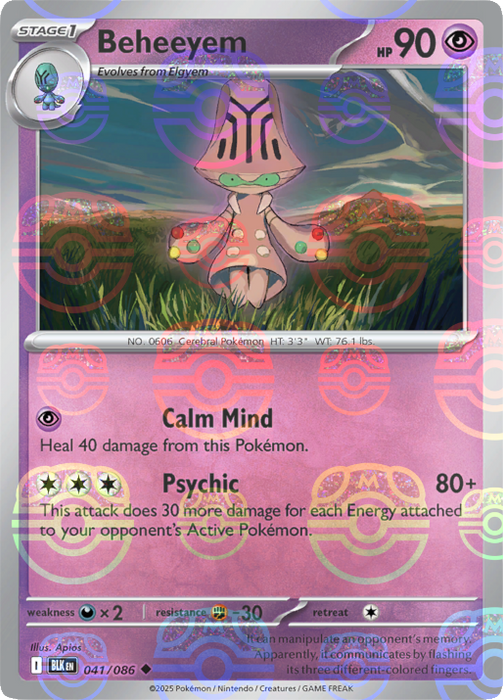 Beheeyem (041/086) (Master Ball Pattern) [Scarlet & Violet: Black Bolt] 
