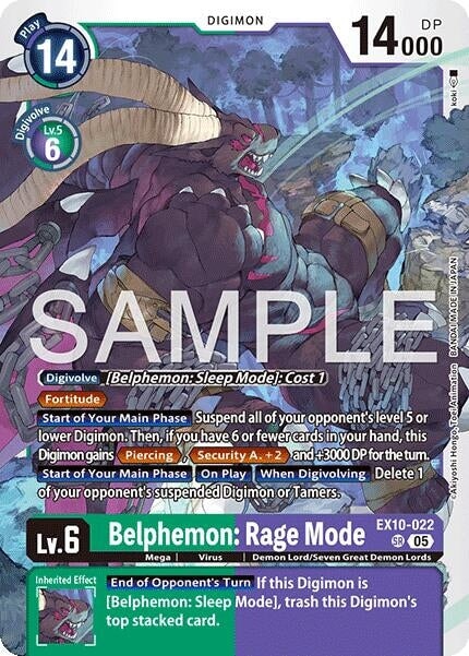 Belphemon: Rage Mode (EX10-022 SR) 