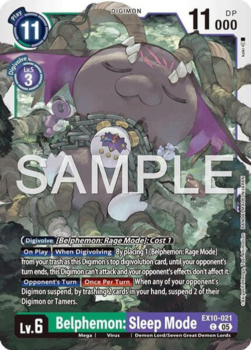 Belphemon: Sleep Mode (#EX10-021 C) (Sinister Order) Near Mint 