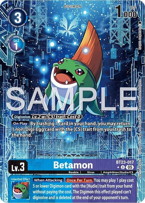 Betamon (Hacker's Slumber Box Promotion Pack) (BT23-017 U) 