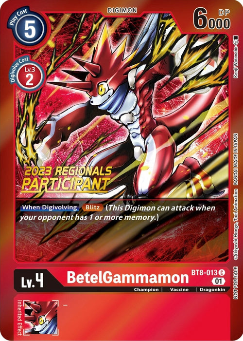 BetelGammamon (2023 Regionals Participant) (BT8-013 C) 