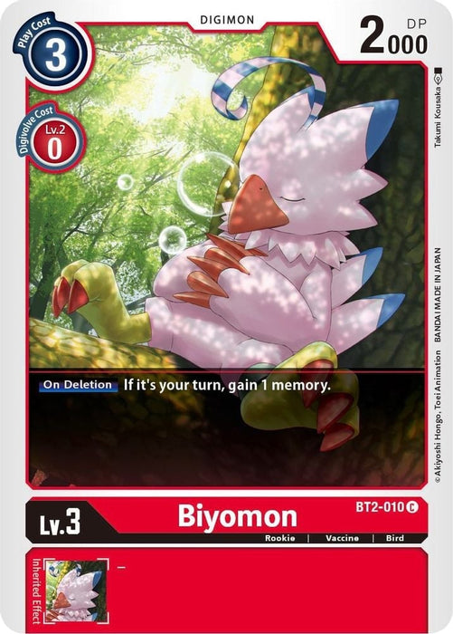 Biyomon - BT2-010 (#BT2-010 C) (Release Special Booster 1.5) Near Mint 
