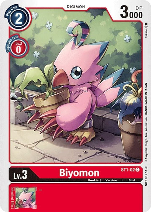 Biyomon (Official Tournament Pack Vol.3) (#ST1-02 C) (Starter Deck 01: Gaia Red) Near Mint 