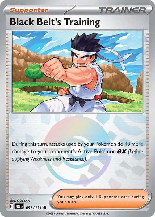 Black Belt's Training (097/131) (Poke Ball Pattern) [Scarlet & Violet: Prismatic Evolutions] 