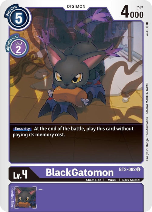 BlackGatomon (BT3-082 U) 
