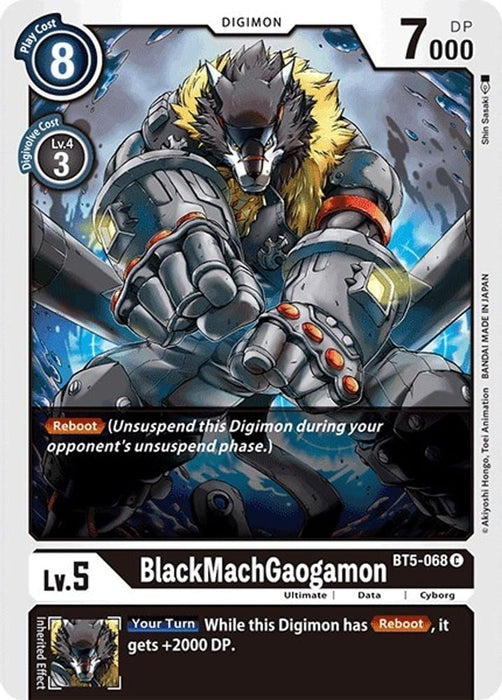 BlackMachGaogamon (#BT5-068 C) (Battle of Omni) Near Mint 