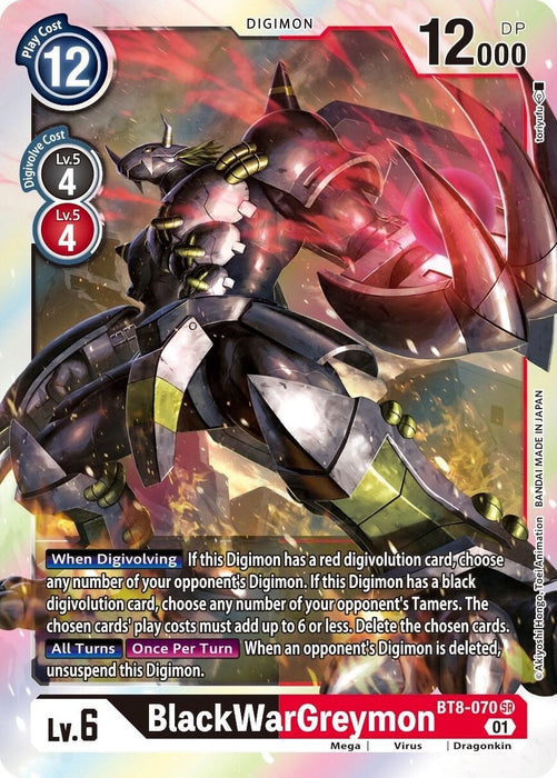 BlackWarGreymon (BT8-070 SR) 