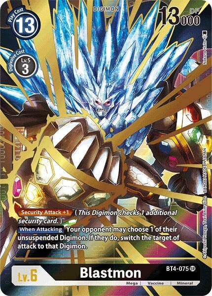 Blastmon (Alternate Art) (BT4-075 SR) 