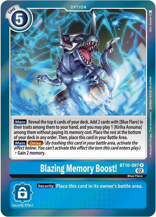 Blazing Memory Boost! (BT10-097 R) 
