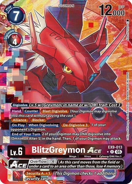 BlitzGreymon ACE (Alternate Art) (EX9-013 R) 