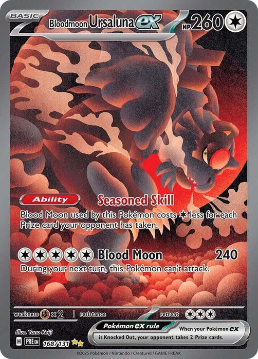 Bloodmoon Ursaluna ex (168/131) [Scarlet & Violet: Prismatic Evolutions] 