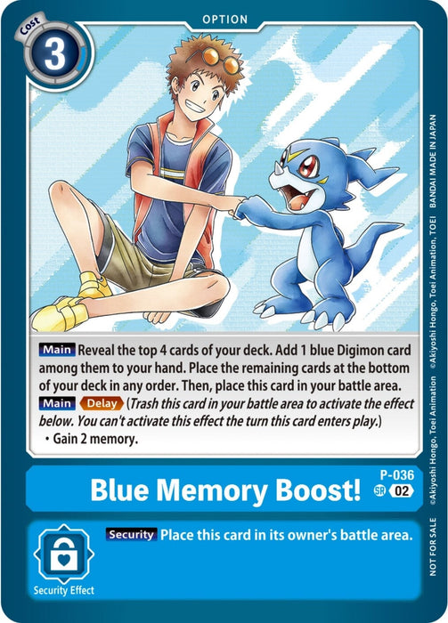 Blue Memory Boost! (NYCC 2023 Demo Deck) (P-036 P) 