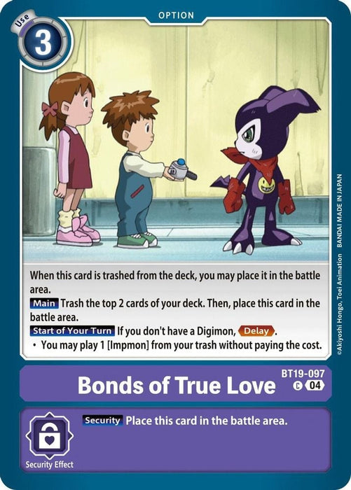Bonds of True Love (#BT19-097 C) (Release Special Booster 2.5) Near Mint 