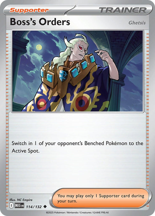 Boss's Orders (114/132) [Ghetsis] [Mega Evolution: Base Set] 