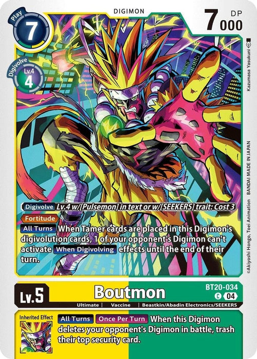 Boutmon (#BT20-034 C) (Release Special Booster 2.5) Near Mint 