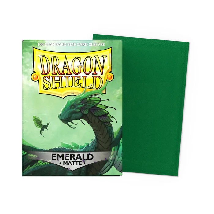 Dragon Shield Matte Sleeves - Emerald - Standard Size (100)
