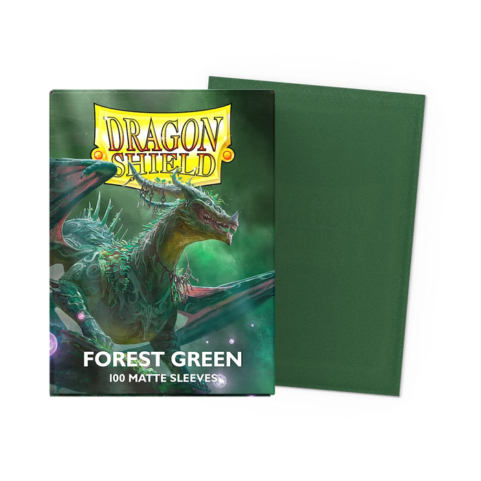 Dragon Shield Matte Sleeves - Forest Green - Standard Size (100)