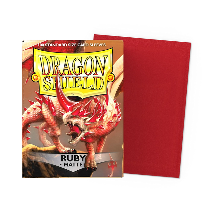 Dragon Shield Matte Sleeves - Ruby - Standard Size (100)