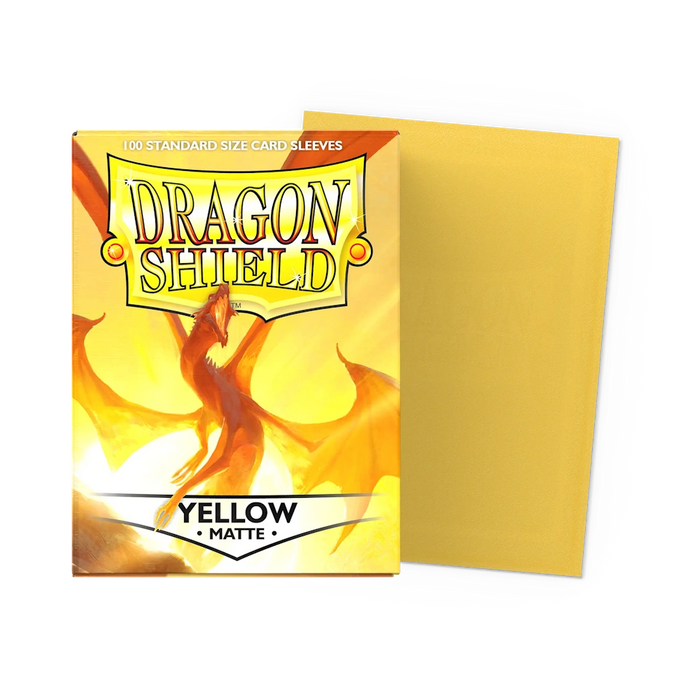 Dragon Shield Matte Sleeves - Yellow - Standard Size (100)