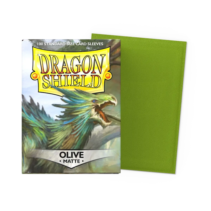 Dragon Shield Matte Sleeves - Olive - Standard Size (100)