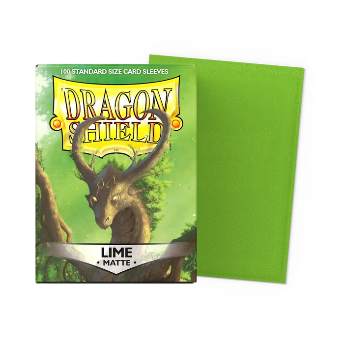 Dragon Shield Matte Sleeves - Lime - Standard Size (100)