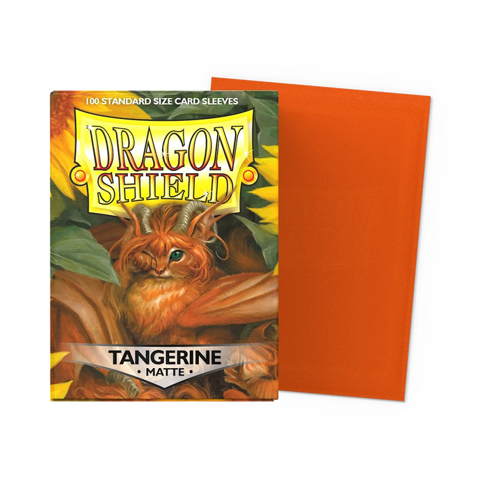 Dragon Shield Matte Sleeves - Tangerine - Standard Size (100)