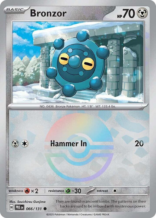 Bronzor (066/131) (Poke Ball Pattern) [Scarlet & Violet: Prismatic Evolutions] 