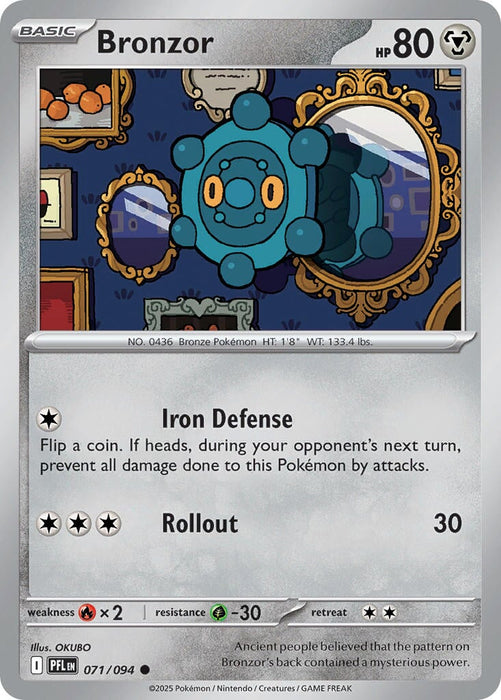 Bronzor (071/094) [Mega Evolution: Phantasmal Flames] 