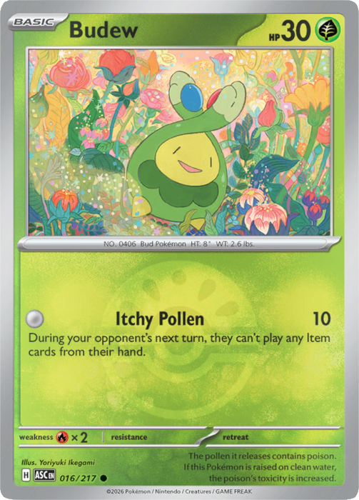 Budew (Friend Ball) (016/217) [Mega Evolution: Ascended Heroes]