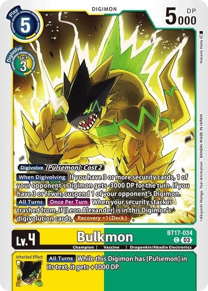 Bulkmon (BT17-034 C) 