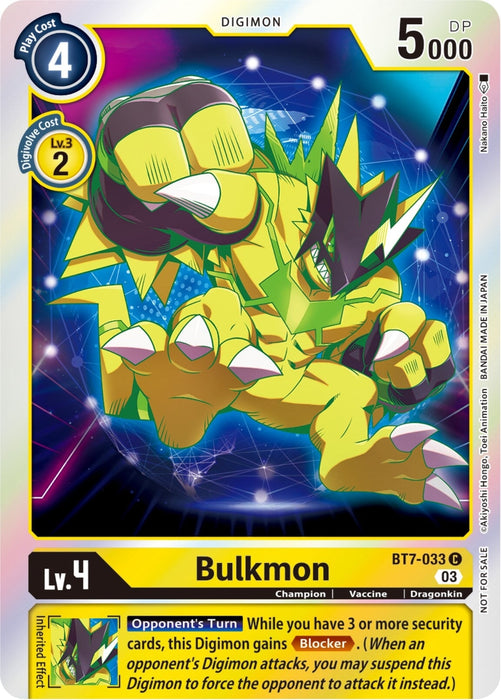 Bulkmon (Official Tournament Pack Vol.11) (BT7-033 C) 