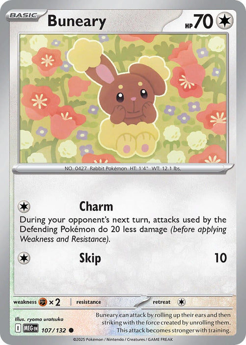 Buneary (107/132) [Mega Evolution: Base Set] 