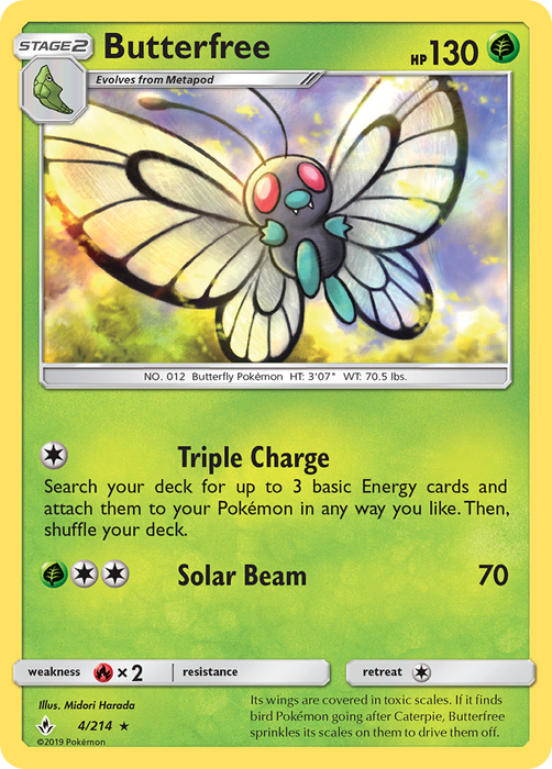 Butterfree (4/214) [Sun & Moon: Unbroken Bonds] 