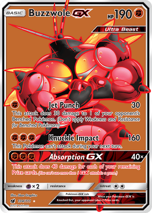 Buzzwole GX (Full Art) [SM - Crimson Invasion] 