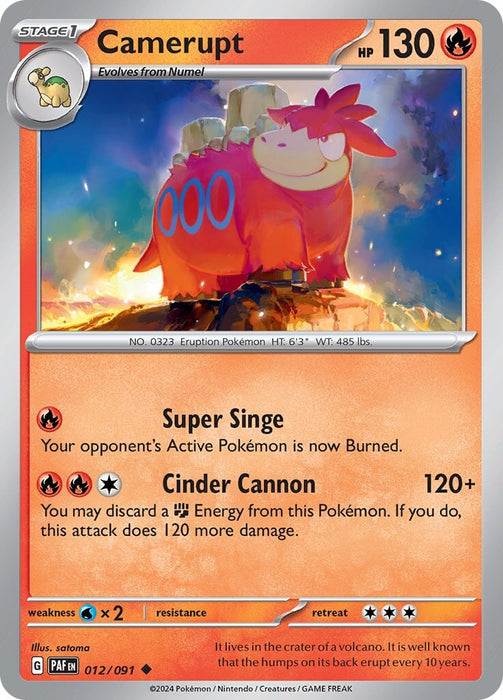 Camerupt (012/091) [Scarlet & Violet: Paldean Fates] 