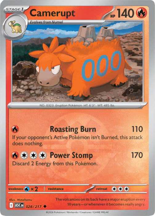 Camerupt (Quick Ball) (028/217) [Mega Evolution: Ascended Heroes]
