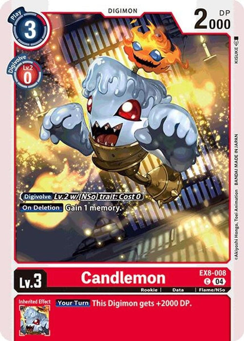 Candlemon (#EX8-008 C) (Chain of Liberation) Near Mint 