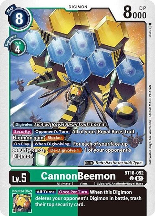 CannonBeemon (#BT18-052 U) (Release Special Booster 2.0) Near Mint 