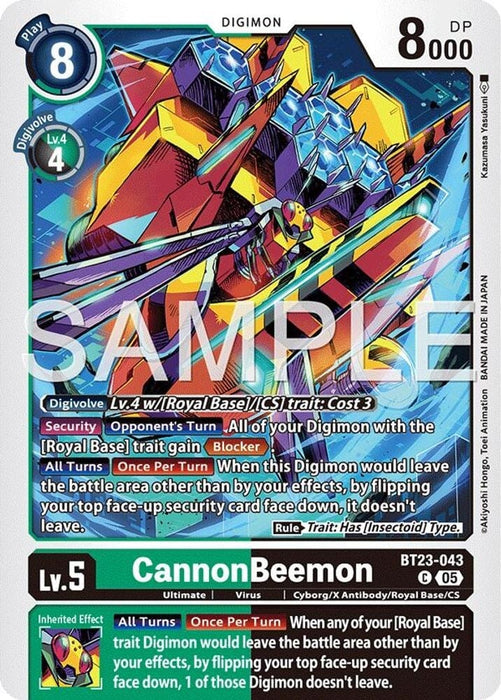 CannonBeemon (#BT23-043 C) (Hackers' Slumber) Near Mint 