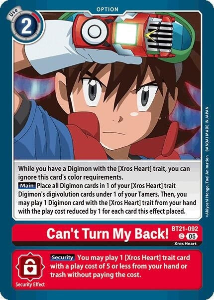Can't Turn My Back! (BT21-092 C) 