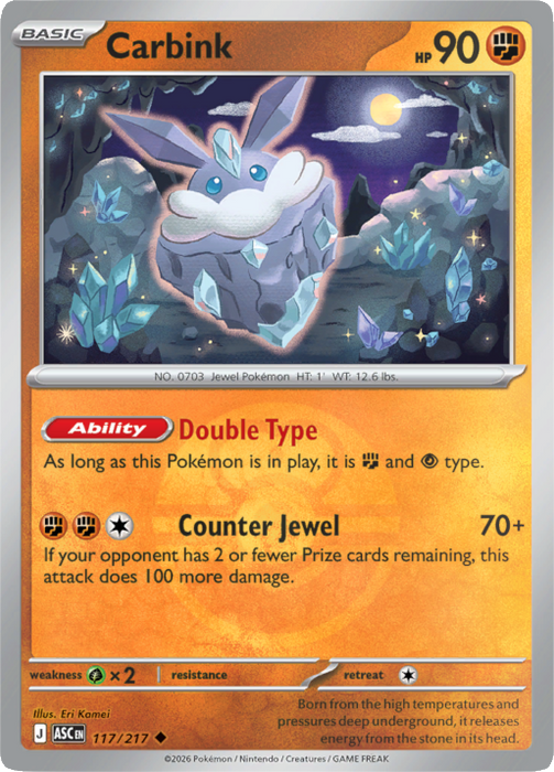 Carbink (Love Ball) (117/217) [Mega Evolution: Ascended Heroes]